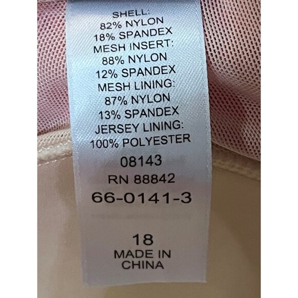 Swimsuits for All One Piece Womens 18 NEW No Tags Bright Pink 66-0141-3 Summer - Picture 7 of 14